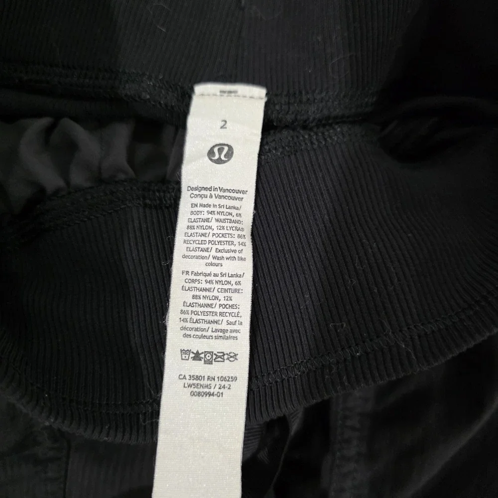 Lululemon Street To Studio Dance Pants Size 2 Black Workout Gym Athleisure
